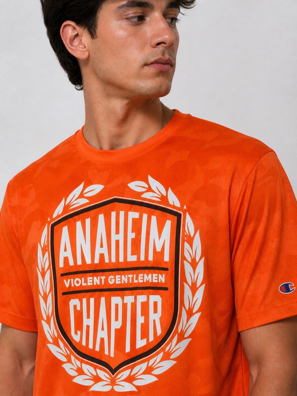 Violent Gentlemen Anaheim Chapter Tee M | Champion Dri-Fit Shirt Anaheim Ducks